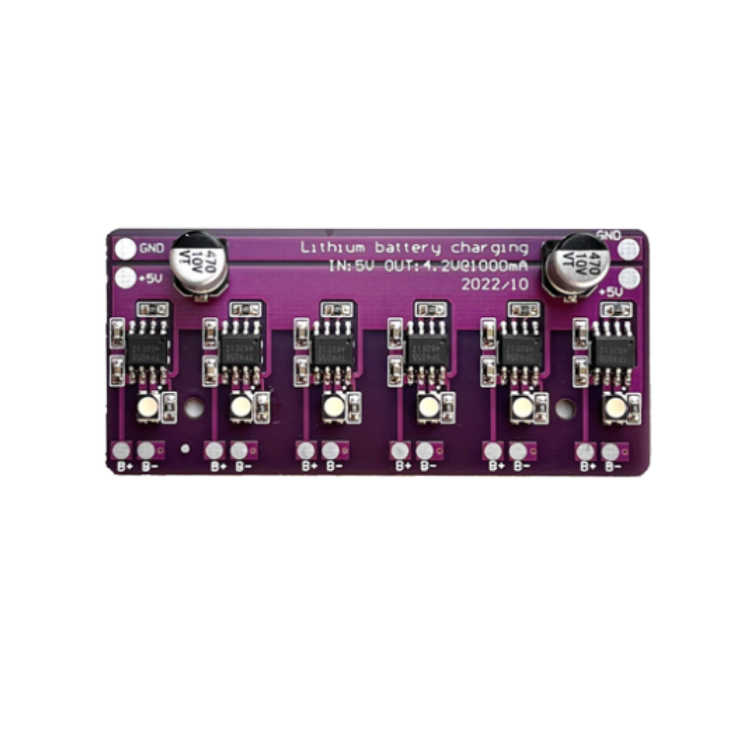 Tp4056 Cargador para 6 Baterias 1A